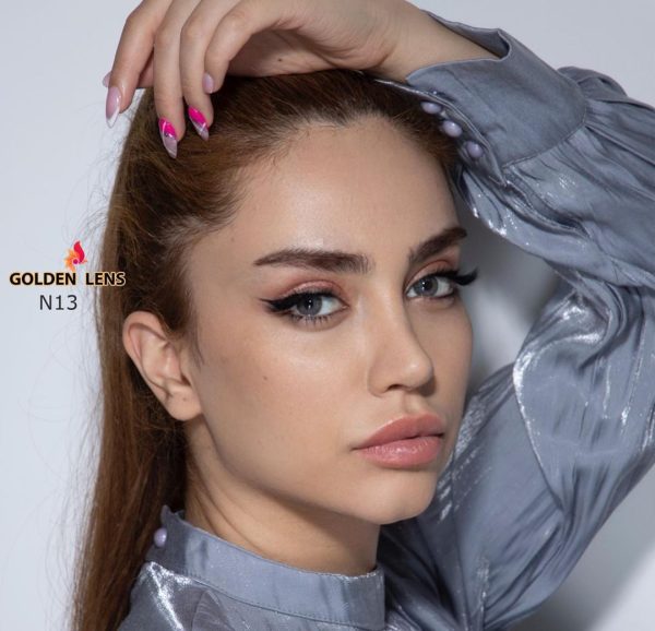 لنز رنگی گلدن لنز N13 - HONEY GRAY 2